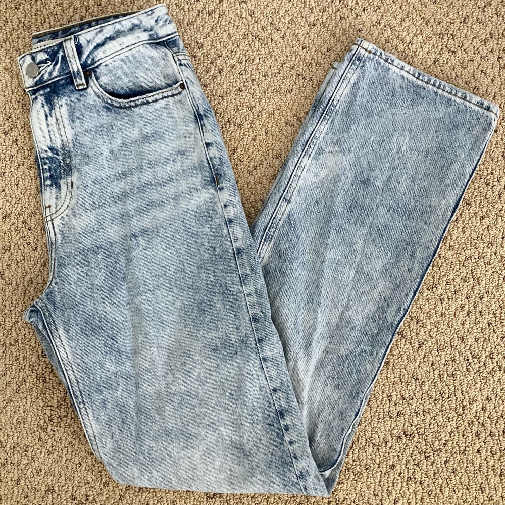 PacSun 90’s Boyfriend whitewash blue jeans
